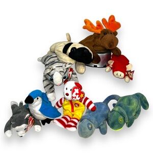 9 pc Ty Bennie Baby lot
